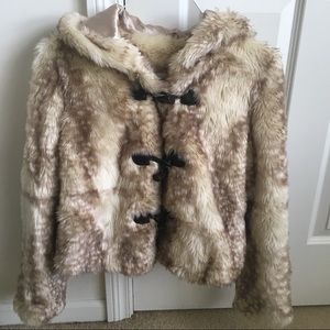 Gorgeous Hooded Faux Fur Coat